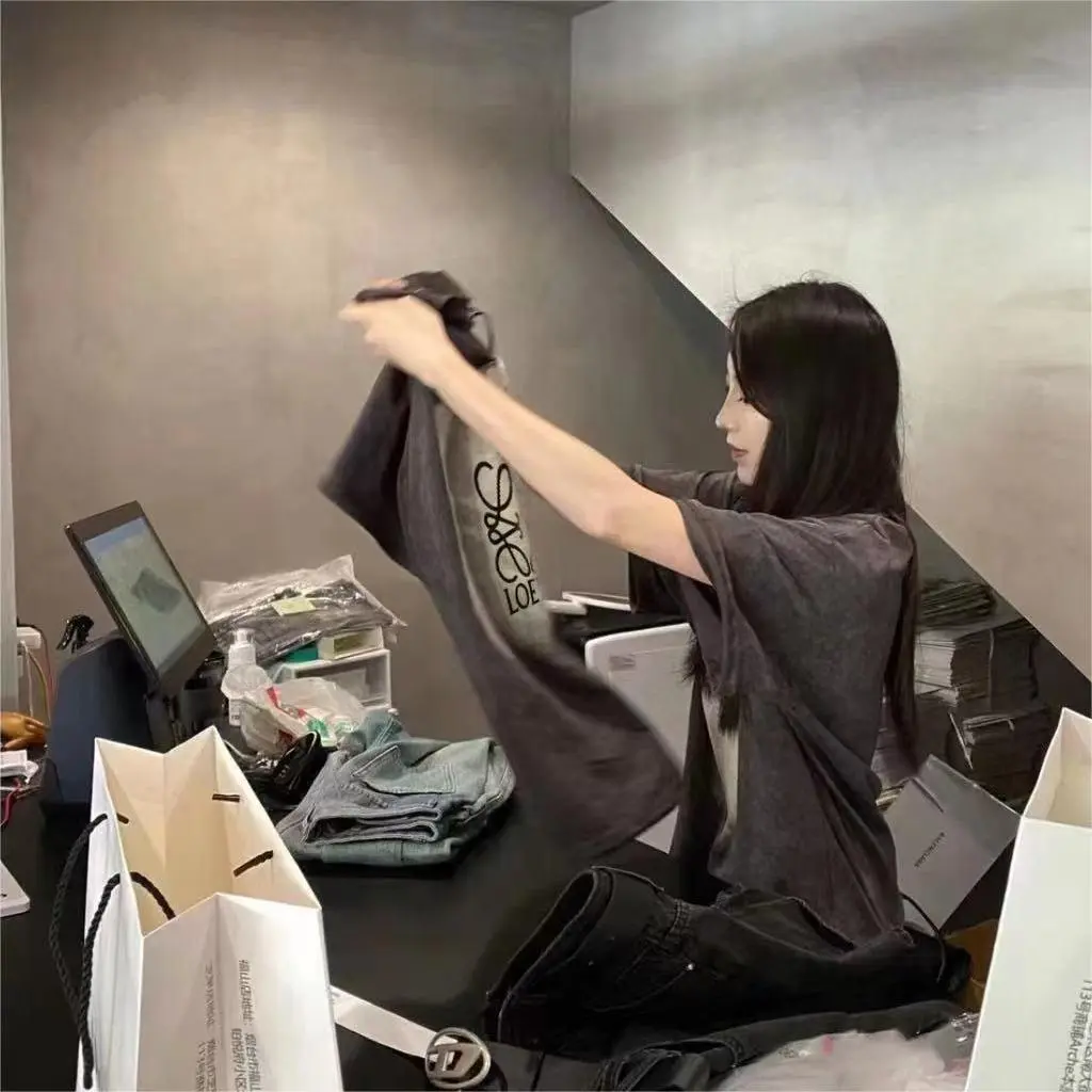 【M-5XL】大人気  プリント  キュート  ファッション   ラウンドネック 合わせやすい 高品質 Tシャツ