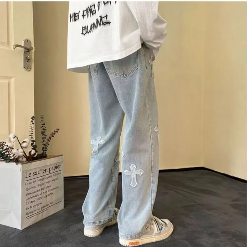 【S-5XL】おすすめ 履きやすい 合わせやすい カジュアル トレンド ゆったり デニムズボン