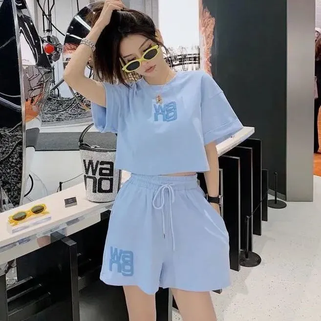 夏 新作 合わせやすい かわいい 韓国風 気質 ゆるリラックス 着心地いい 細見せトップス ボトムス