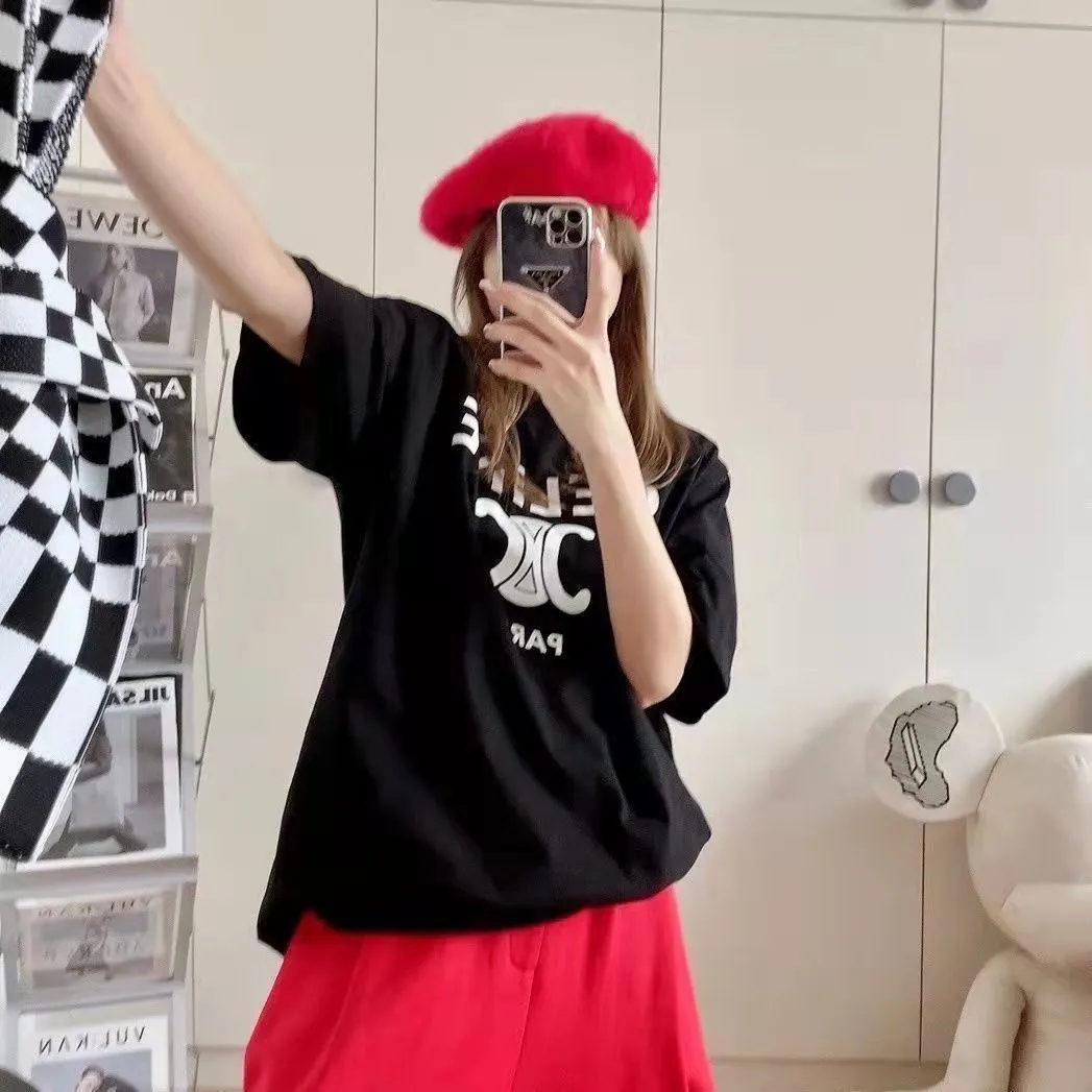 人気上昇中 カジュアル コットン プルオーバー  プリント 通気性 4色選べる 無地 夏 Tシャツ