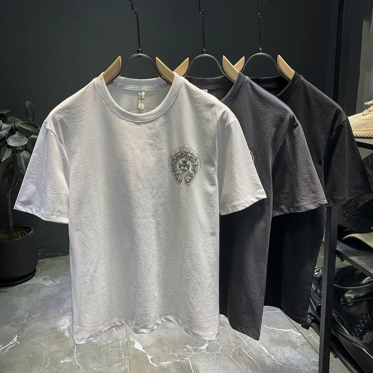 『S-5XL』今季も大流行 日常 ファッション シンプル コットン プリント メンズ 大きいサイズ ゆったり Ｔシャツ