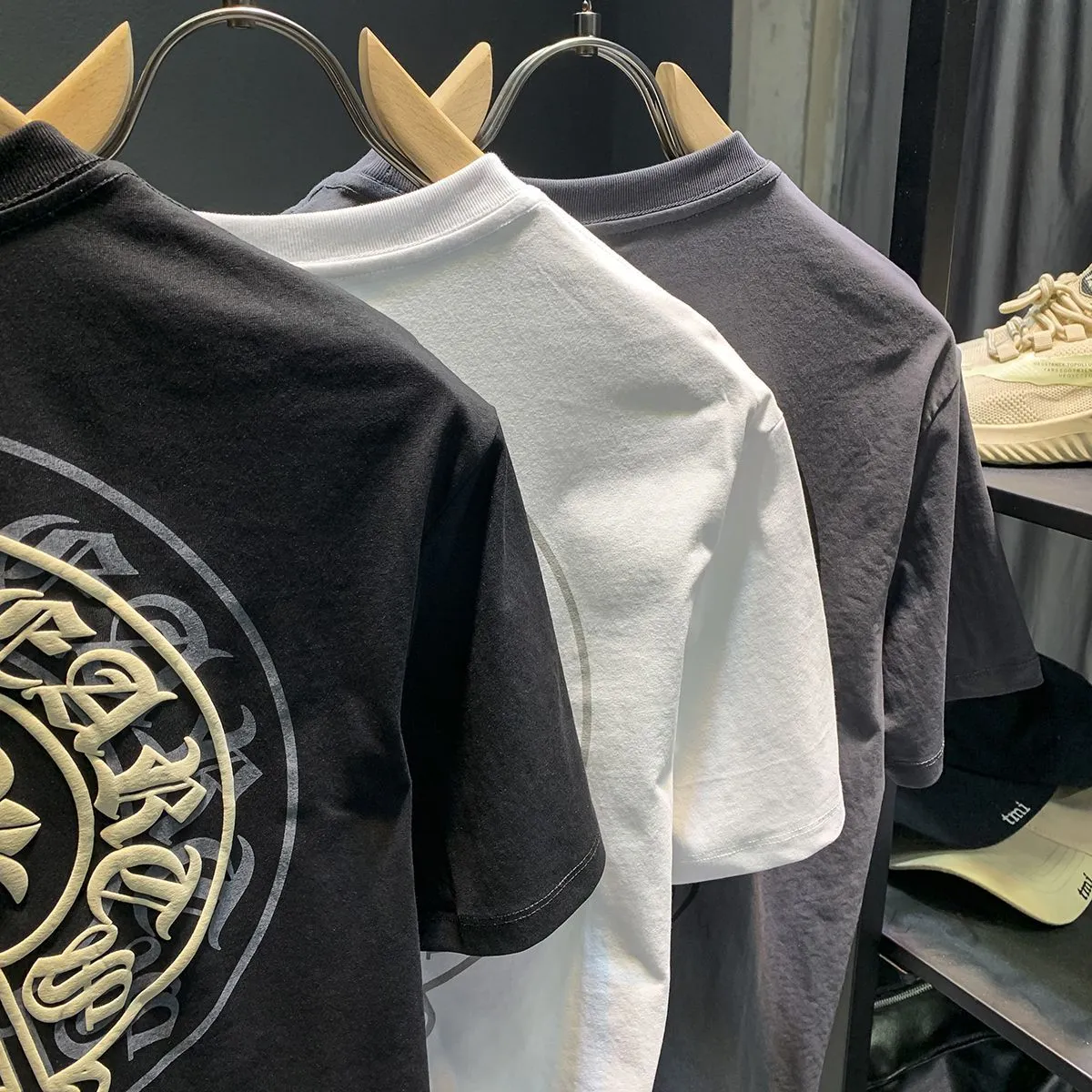 『S-5XL』今季も大流行 日常 ファッション シンプル コットン プリント メンズ 大きいサイズ ゆったり Ｔシャツ