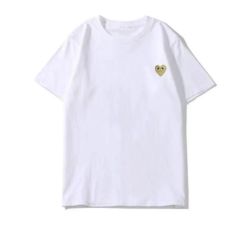質感のいい 合わせやすい ゆったり 通気性 プリント ハート柄 コットン メンズ レデイーズ Ｔシャツ