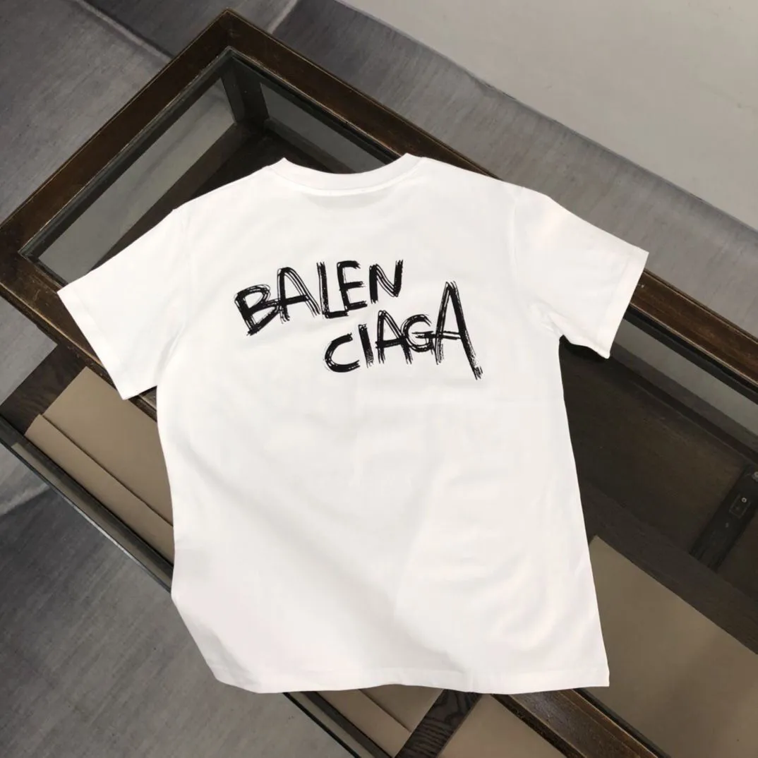 着心地良い シンプル アルファベット コットン ラウンドネック プルオーバー 夏 トップス Ｔシャツ
