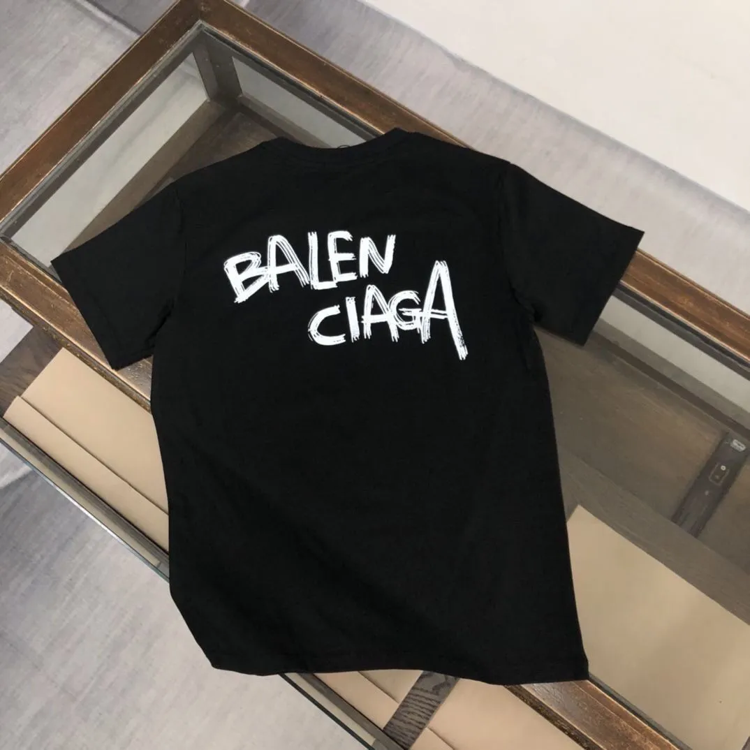 着心地良い シンプル アルファベット コットン ラウンドネック プルオーバー 夏 トップス Ｔシャツ