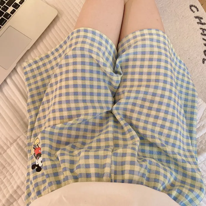 大好評 チェック柄 ストライプ 夏新作 履きやすい 合わせやすい ルームウェア ショートパンツ