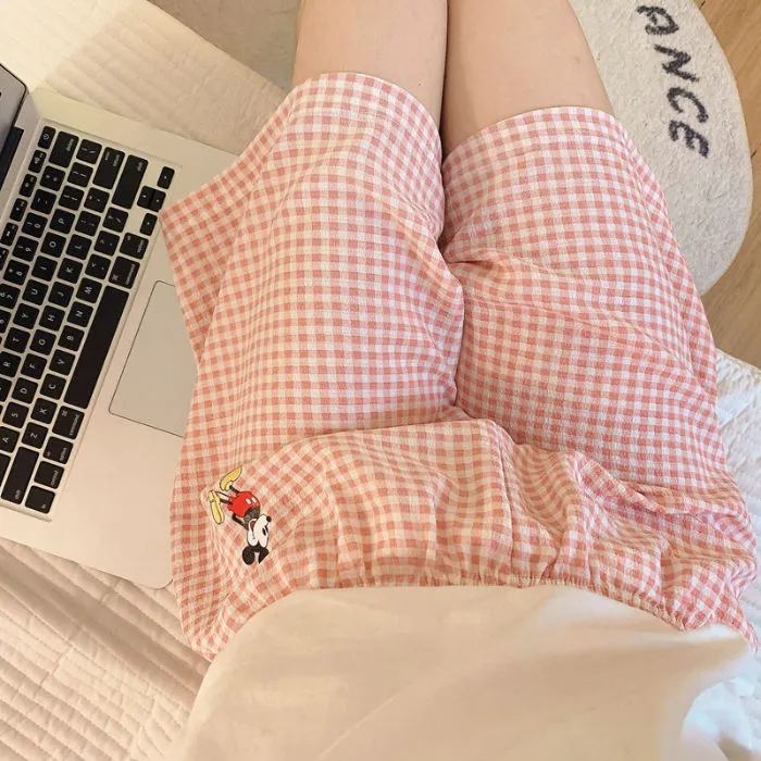 大好評 チェック柄 ストライプ 夏新作 履きやすい 合わせやすい ルームウェア ショートパンツ