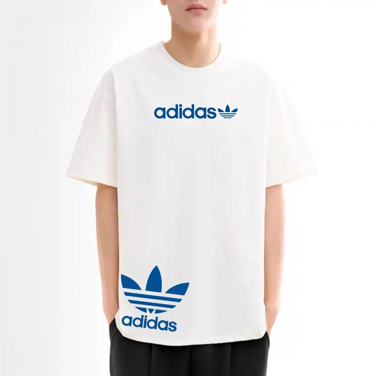 トレンド カジュアル 男女兼用 ルーズ 合わせやすい オーバーサイズ 半袖 Tシャツ