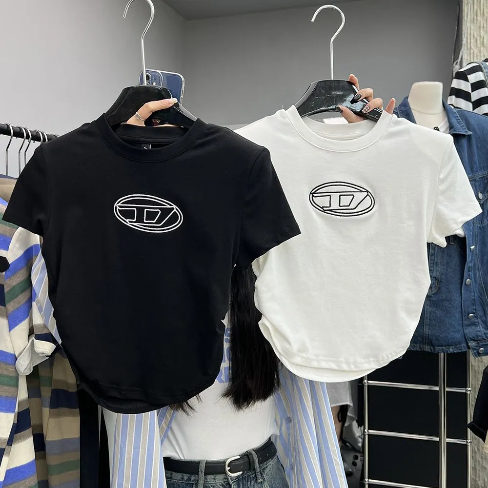 NO.1人気 フェミニン 日常 手触り良く アルファベット ラウンドネック 通気性 着瘦せ Ｔシャツ