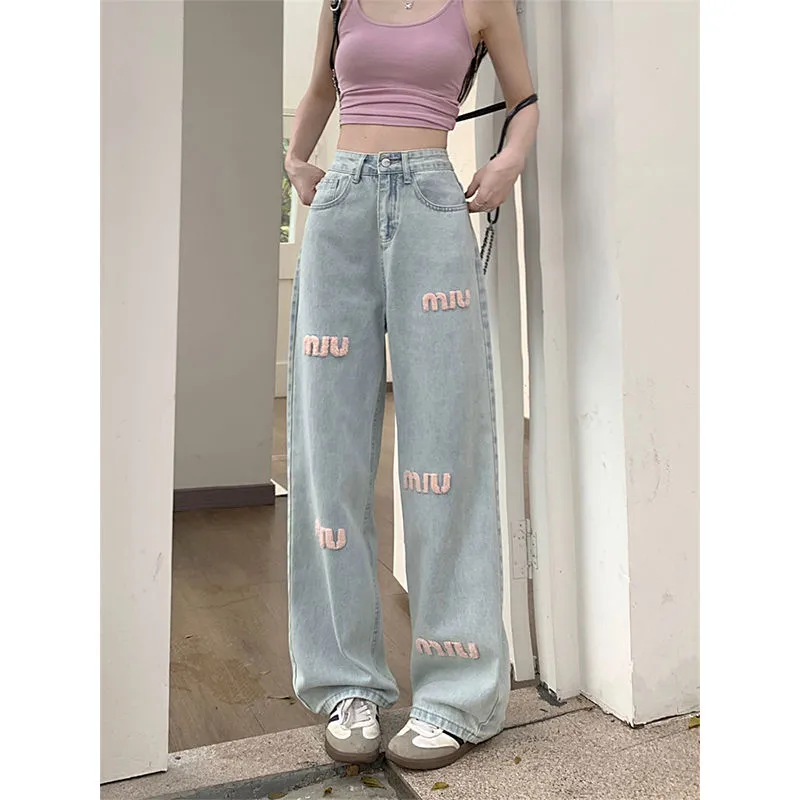 『S-2XL』気質満点 今季も大流行 レトロ フェミニン アルファベット 春秋 着瘦せ ロング パンツ
