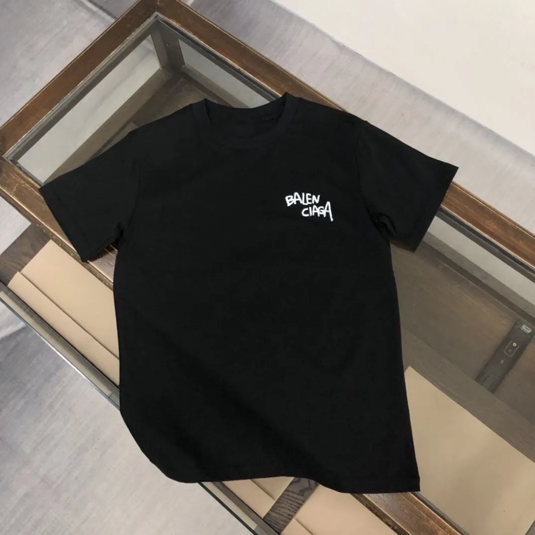 着心地良い シンプル アルファベット コットン ラウンドネック プルオーバー 夏 トップス Ｔシャツ