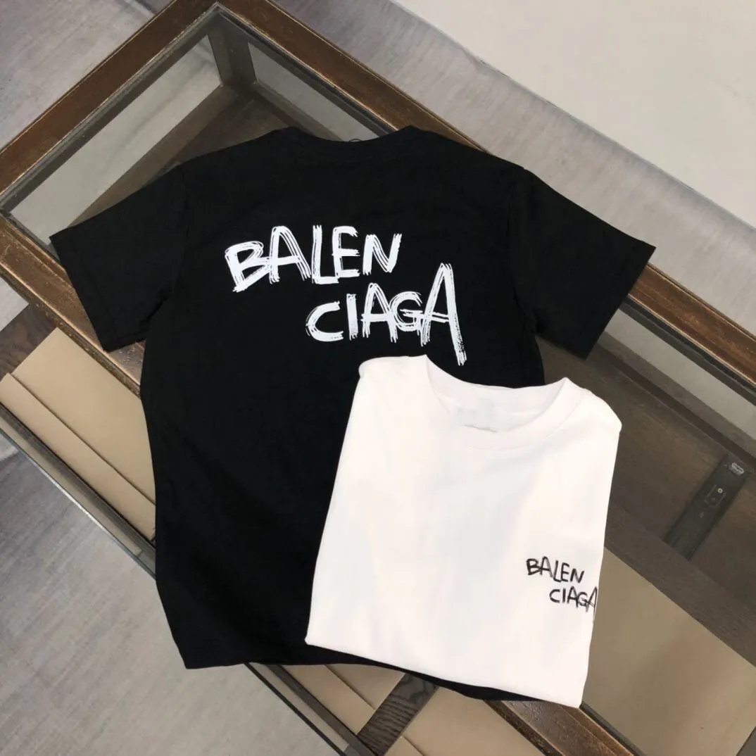 着心地良い シンプル アルファベット コットン ラウンドネック プルオーバー 夏 トップス Ｔシャツ