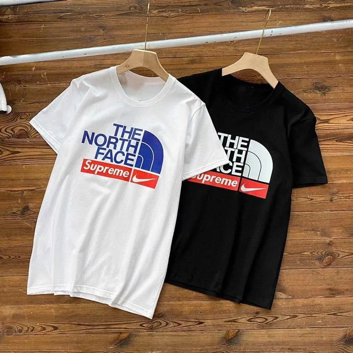 スポーツ カジュアル  日常 夏 通気性 コットン 配色 プリント アルファベット 2色選べる Tシャツ