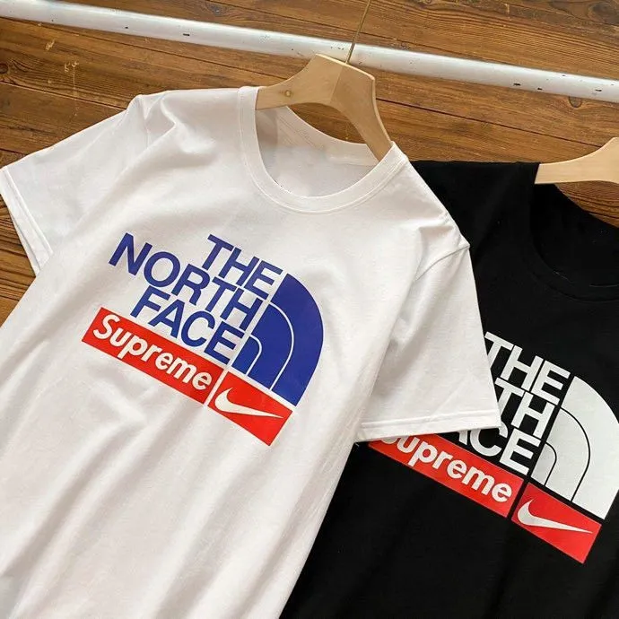 スポーツ カジュアル  日常 夏 通気性 コットン 配色 プリント アルファベット 2色選べる Tシャツ