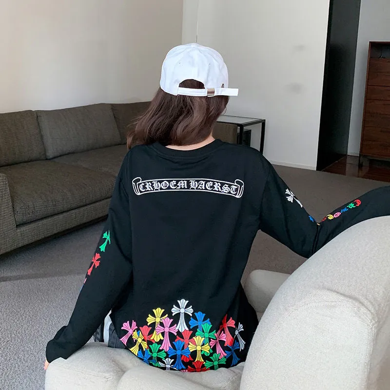 売り切れ必至  着心地良い 激売れ中 ファッション ゆるい アルファベット 長袖 プリント Ｔシャツ