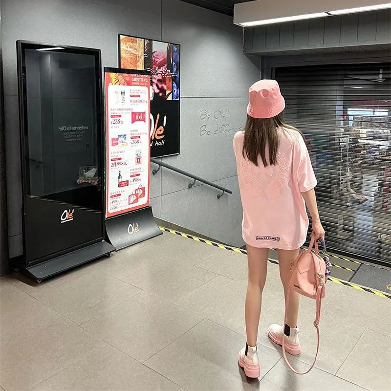 よく売れる シンプル 定番 着心地良い カジュアル カップルお揃い 男女兼用 半袖 Tシャツ