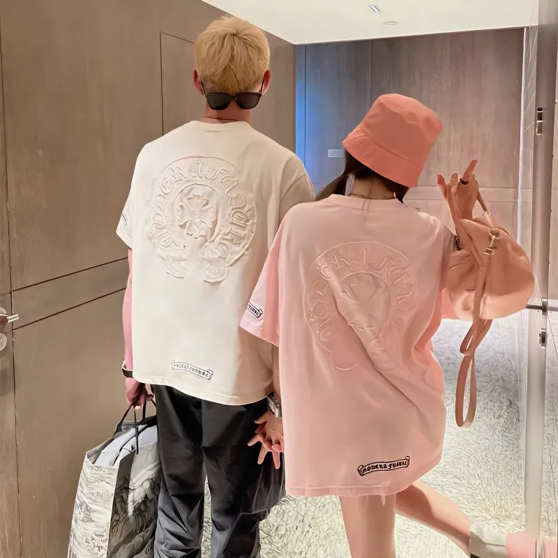 よく売れる シンプル 定番 着心地良い カジュアル カップルお揃い 男女兼用 半袖 Tシャツ