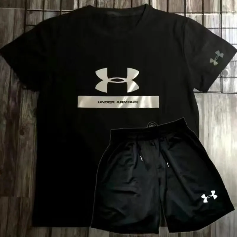 手触り良く 夏 2色選べる カッコイイ 通気性 スポーツ カジュアル 速乾性 ゆったり Ｔシャツ ショートパンツ