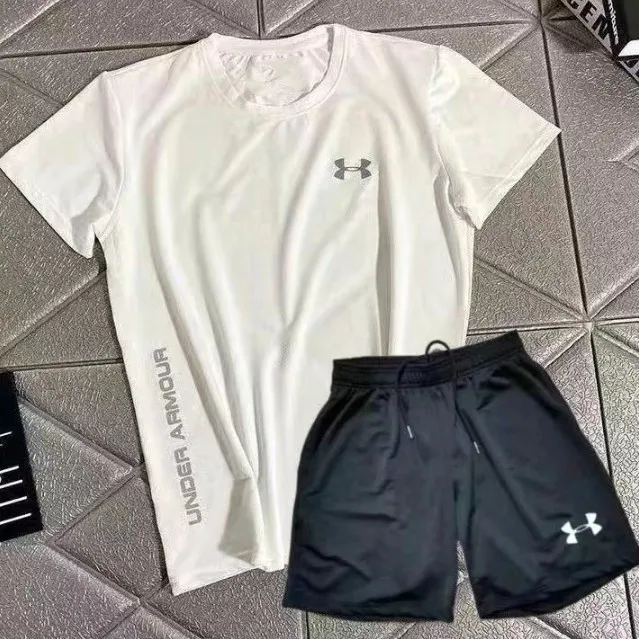 手触り良く 夏 2色選べる カッコイイ 通気性 スポーツ カジュアル 速乾性 ゆったり Ｔシャツ ショートパンツ