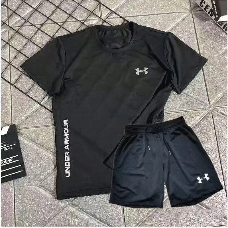 手触り良く 夏 2色選べる カッコイイ 通気性 スポーツ カジュアル 速乾性 ゆったり Ｔシャツ ショートパンツ