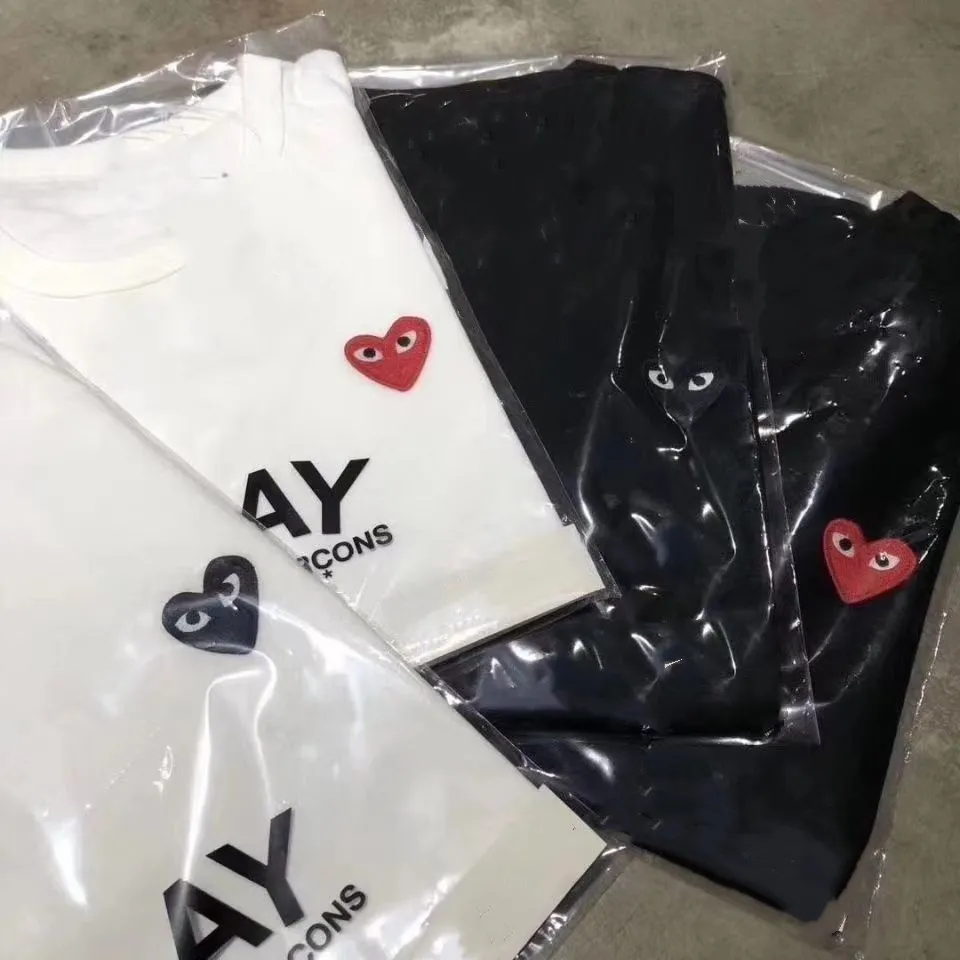 質感のいい 合わせやすい ゆったり 通気性 プリント ハート柄 コットン メンズ レデイーズ Ｔシャツ