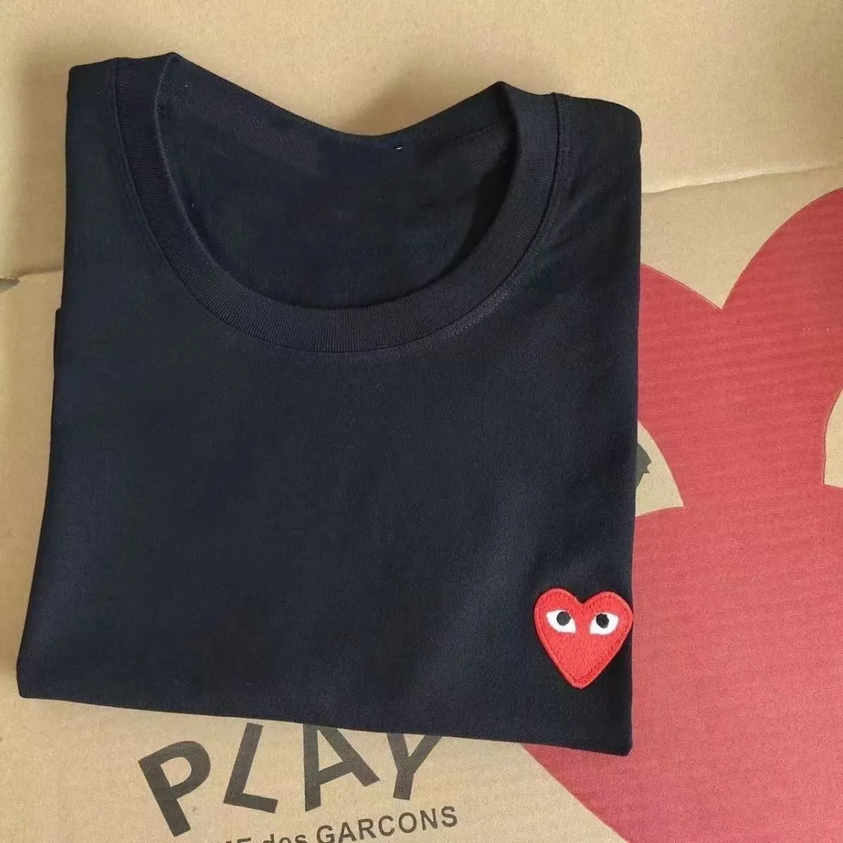 質感のいい 合わせやすい ゆったり 通気性 プリント ハート柄 コットン メンズ レデイーズ Ｔシャツ