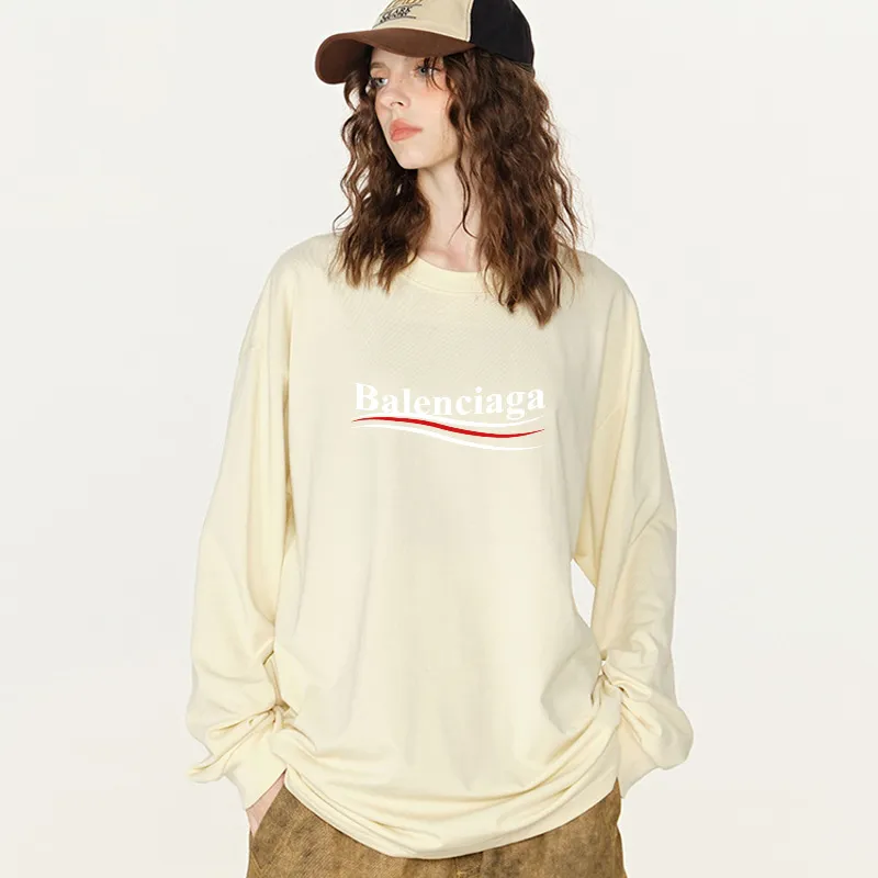 新作 超人気商品 着回し力抜群  カッコイイ配色 オーバーサイズ オシャレ 春秋 長袖 Tシャツ