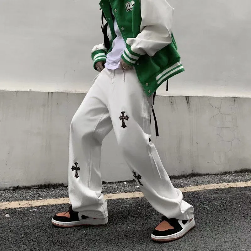 超人気商品 大好評 日常 ストリート 2色選べる ゆったり 春秋 メンズ パンツ　