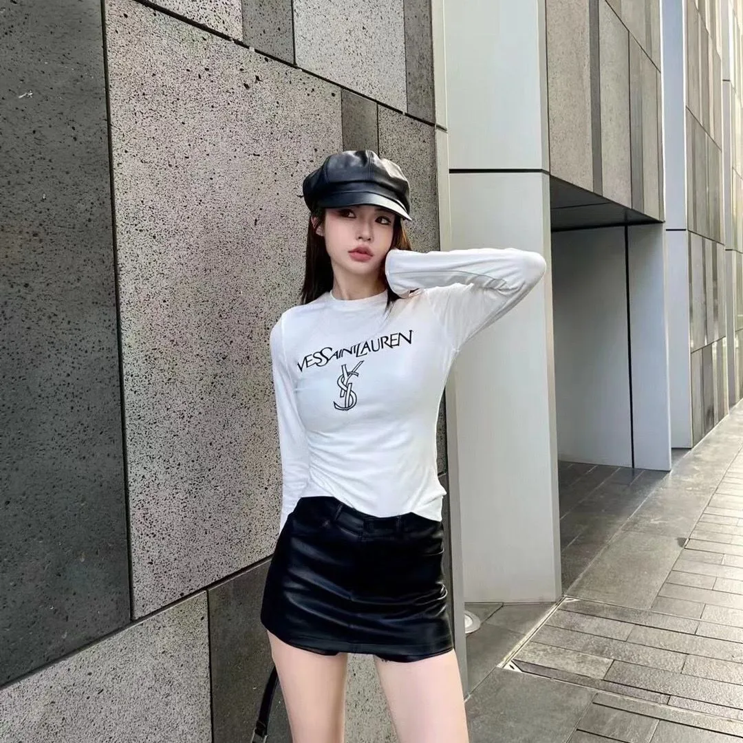 元気いっぱい 好感度UP 最愛の一着 圧倒的セクシー 美人度アップ  女子マスト 高級感 長袖 Tシャツ