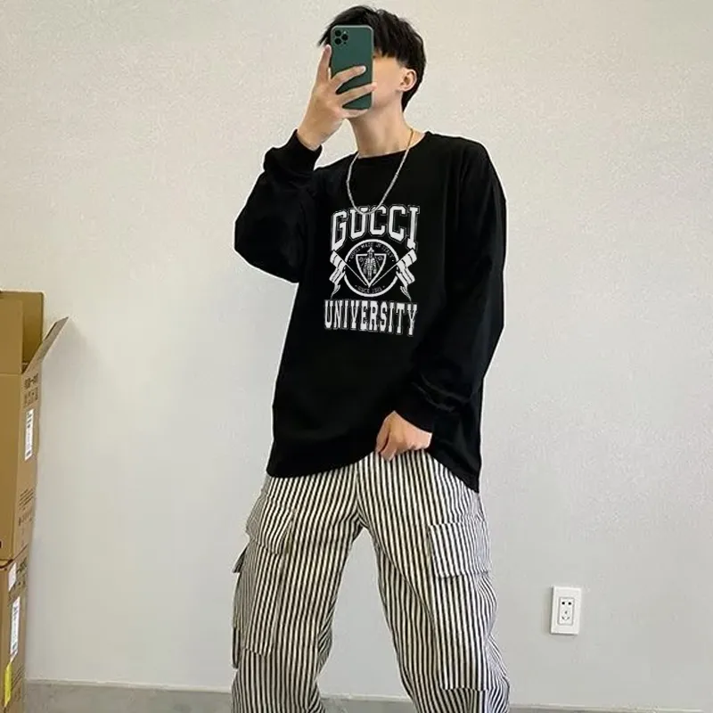 大活躍 オーバーサイズ エレガント シンプル 着回し力抜群  モード  春秋 長袖 Tシャツ