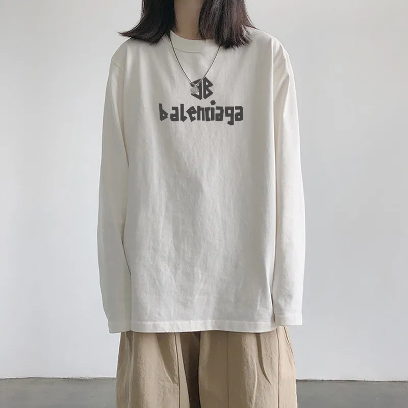上品 売れ筋 人気上昇中 オーバーサイズ シンプル カジュアル 通気性  動きやすい 長袖 Ｔシャツ