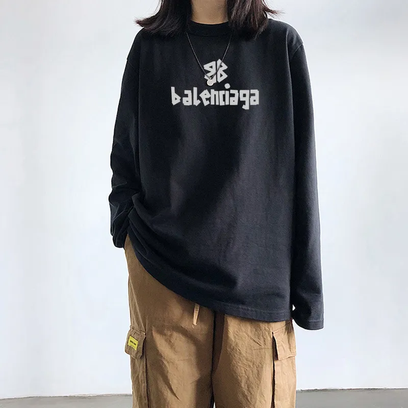 上品 売れ筋 人気上昇中 オーバーサイズ シンプル カジュアル 通気性  動きやすい 長袖 Ｔシャツ