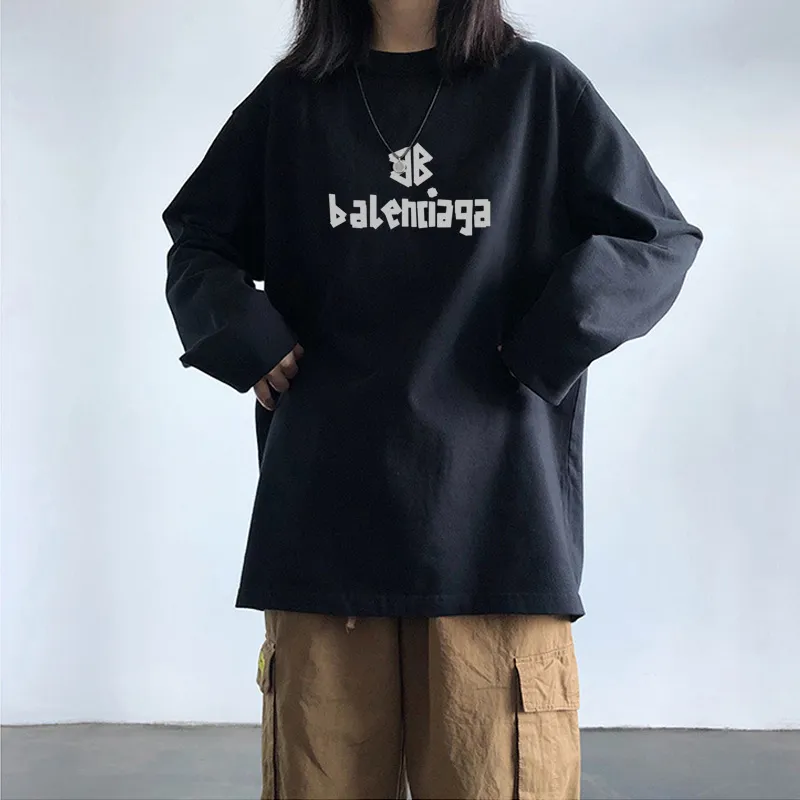 上品 売れ筋 人気上昇中 オーバーサイズ シンプル カジュアル 通気性  動きやすい 長袖 Ｔシャツ