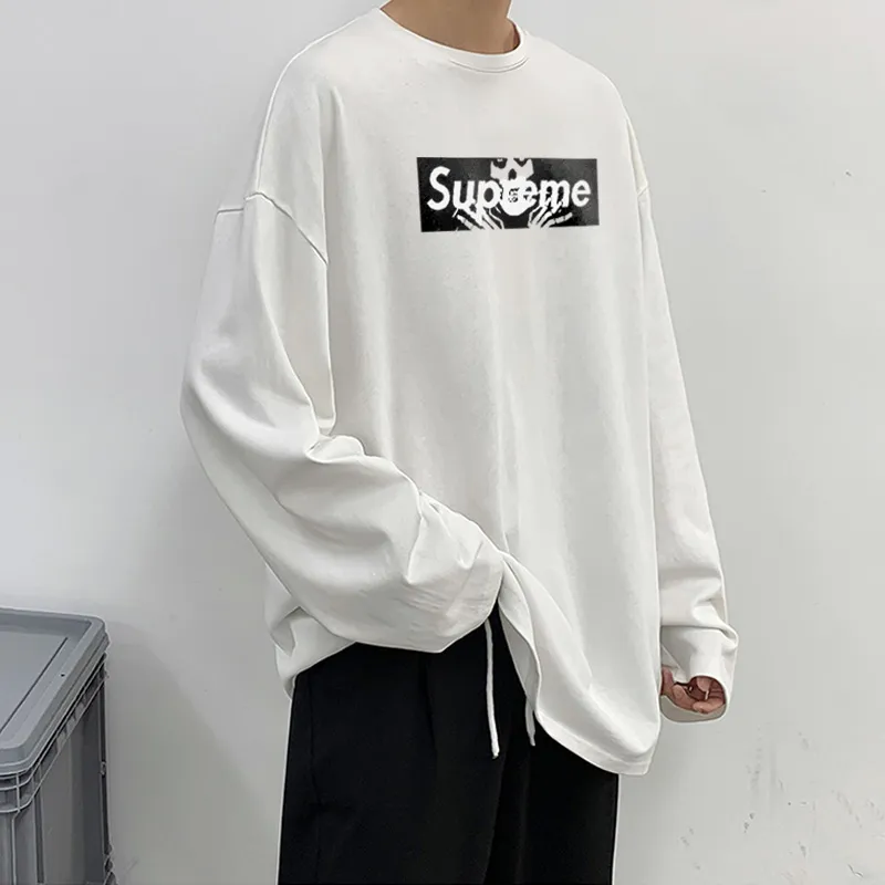 今季も大流行 組み合わせやすい アップ 絶対後悔しない シンプル カジュアル おしゃれ ラウンドネック 中性 長袖 Ｔシャツ