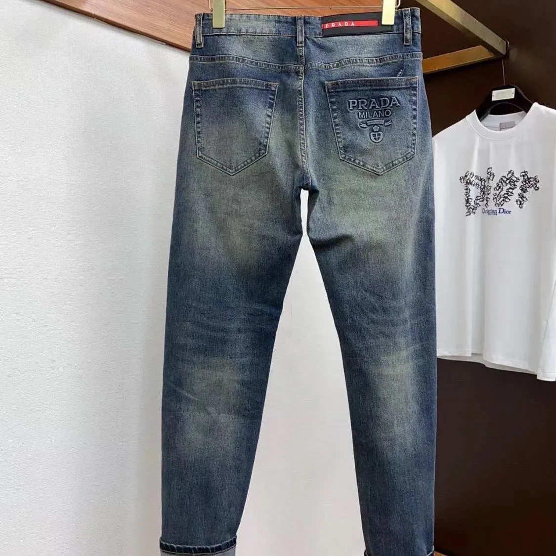 大人気 高品質 合わせやすい カジュアル 履きやすい 弾力性 デニムパンツ