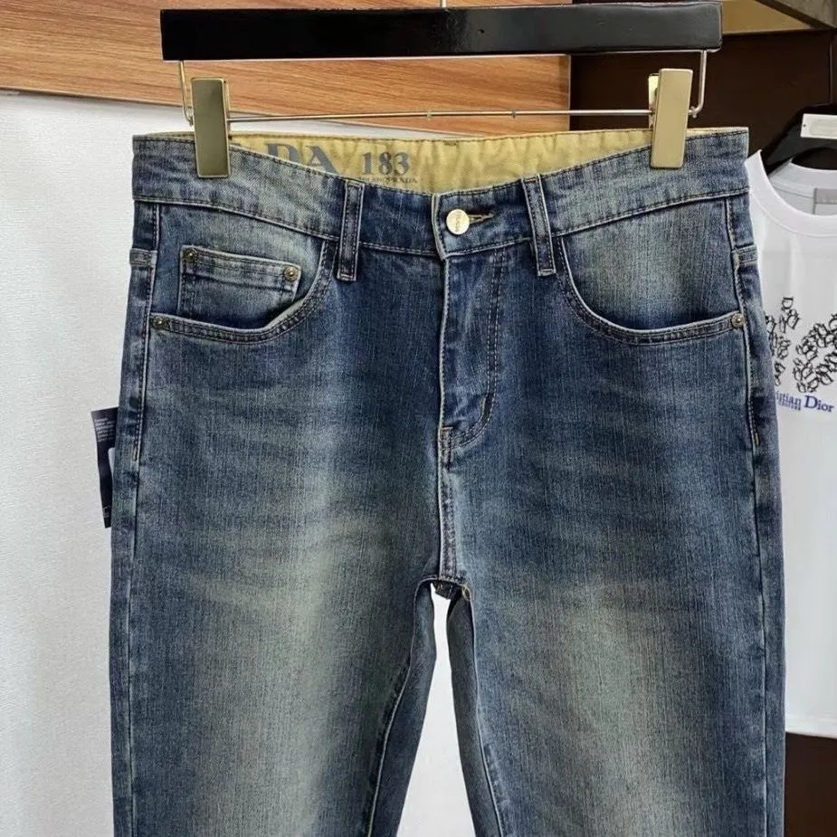 大人気 高品質 合わせやすい カジュアル 履きやすい 弾力性 デニムパンツ