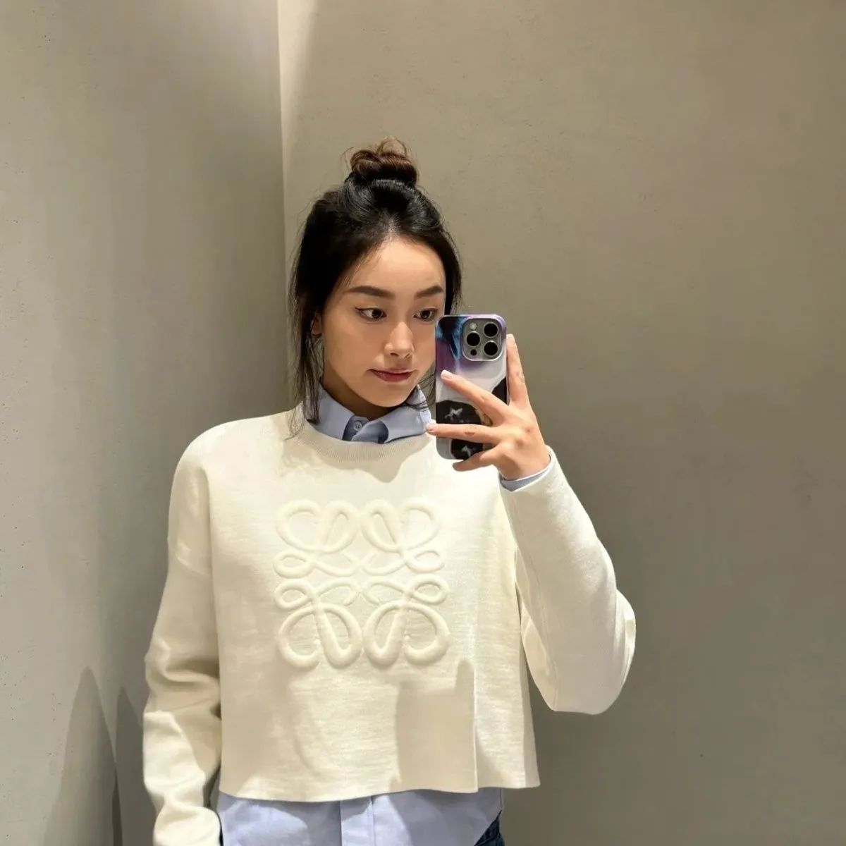 『S-L』質感のいい 好感度100％ おすすめ エレガント 動きやすい ラウンドネック ニットセーター
