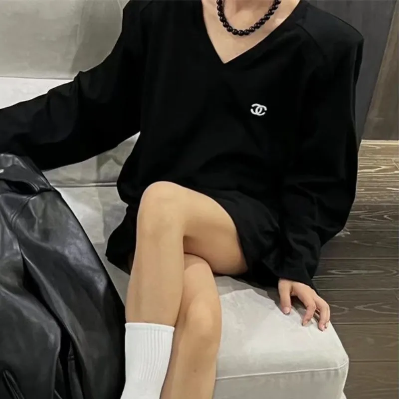 『S-L』好感度UP 最愛の一着 圧倒的セクシー 爆売れ中 エレガント カジュアル お気に入り 長袖 Ｔシャツ
