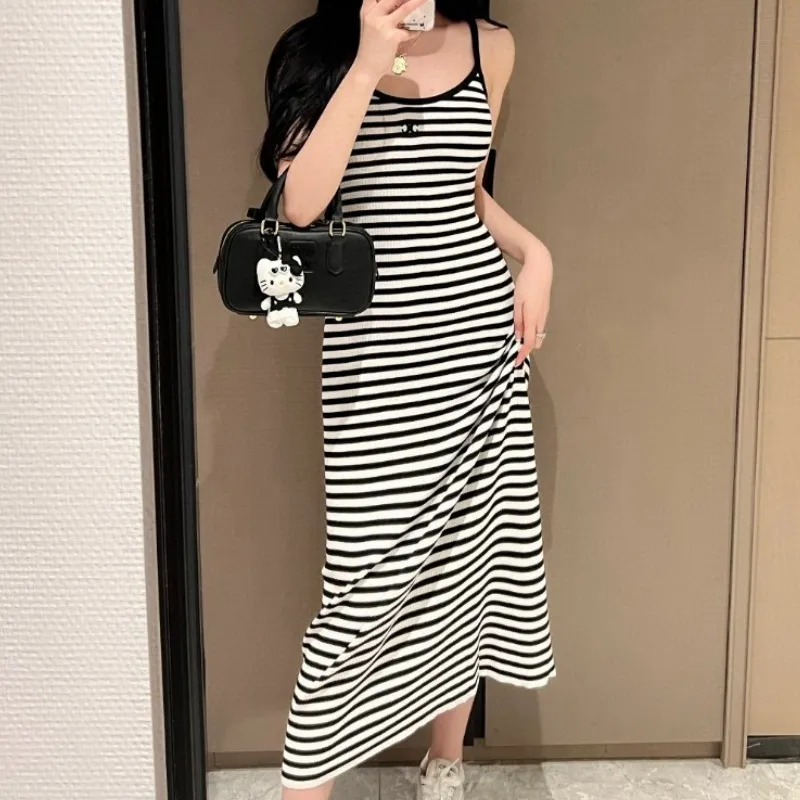 『フリーサイズ』元気いっぱい 可愛いカジュアル 着瘦せキャミソールニットワンピース