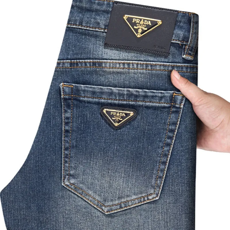 『XS-2XL』精品 高品質 春秋 スリム 伸縮性 ヴィンテージ ウォッシュ加工 デニムパンツ