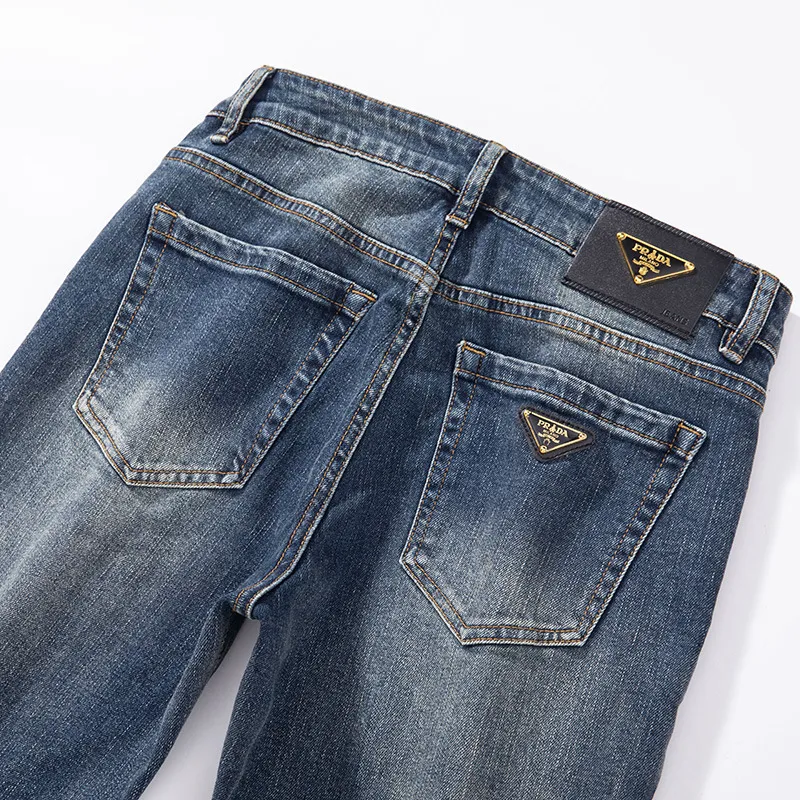 『XS-2XL』精品 高品質 春秋 スリム 伸縮性 ヴィンテージ ウォッシュ加工 デニムパンツ