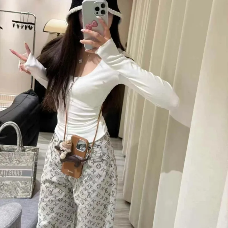『S-L』取り入れたい トレンド 高品質 ゆるい 快適 着瘦せ クラシック レトロ 合わせやすい ジーンズ