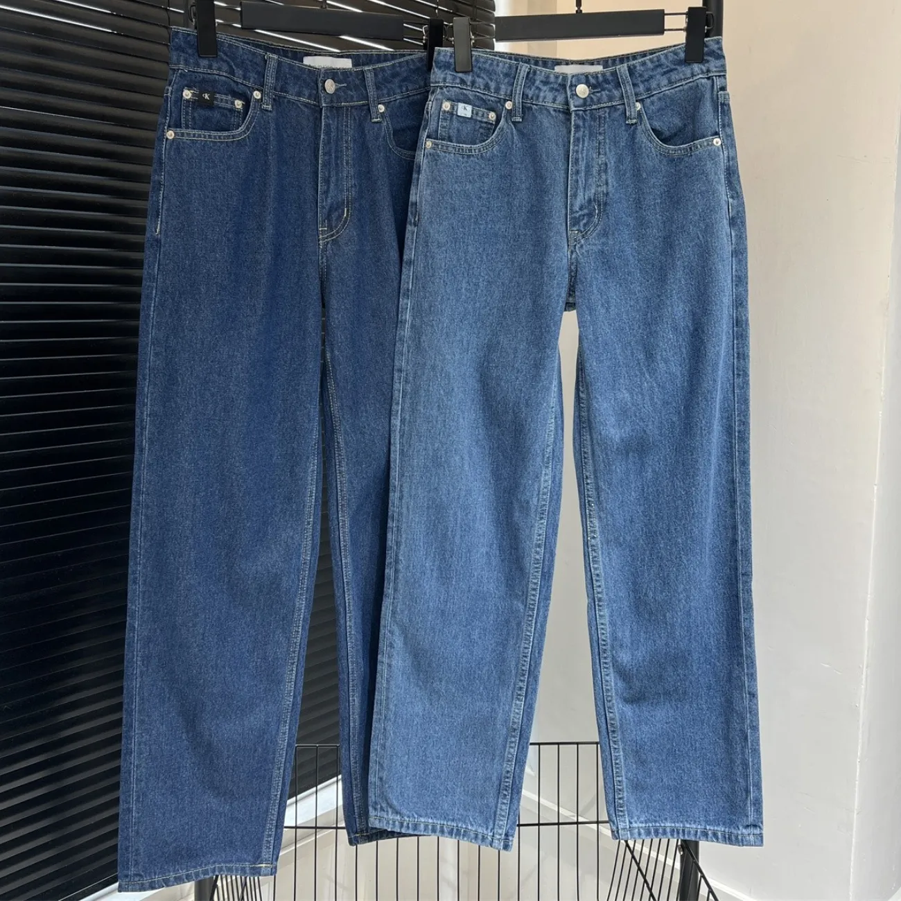 『S-L』合わせやすい 質感のいい シンプル ラフ エッジィ モダン デニム ジーンズ