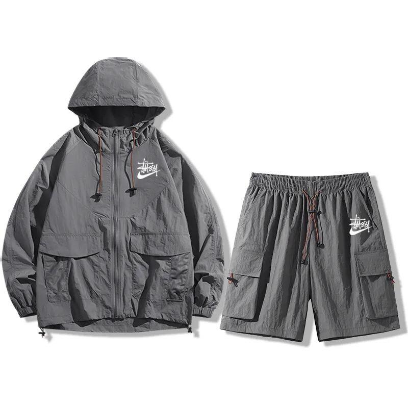 『S-4XL』気質いい 大人の定番 スタイリッシュ クール おしゃれ ブ ショートパンツ アウター セットアップ