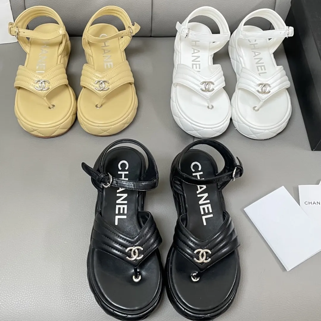 『35-40』スタイルアップ ファッション ミニマル 軽量 本革組み合わせ 厚底 サンダル