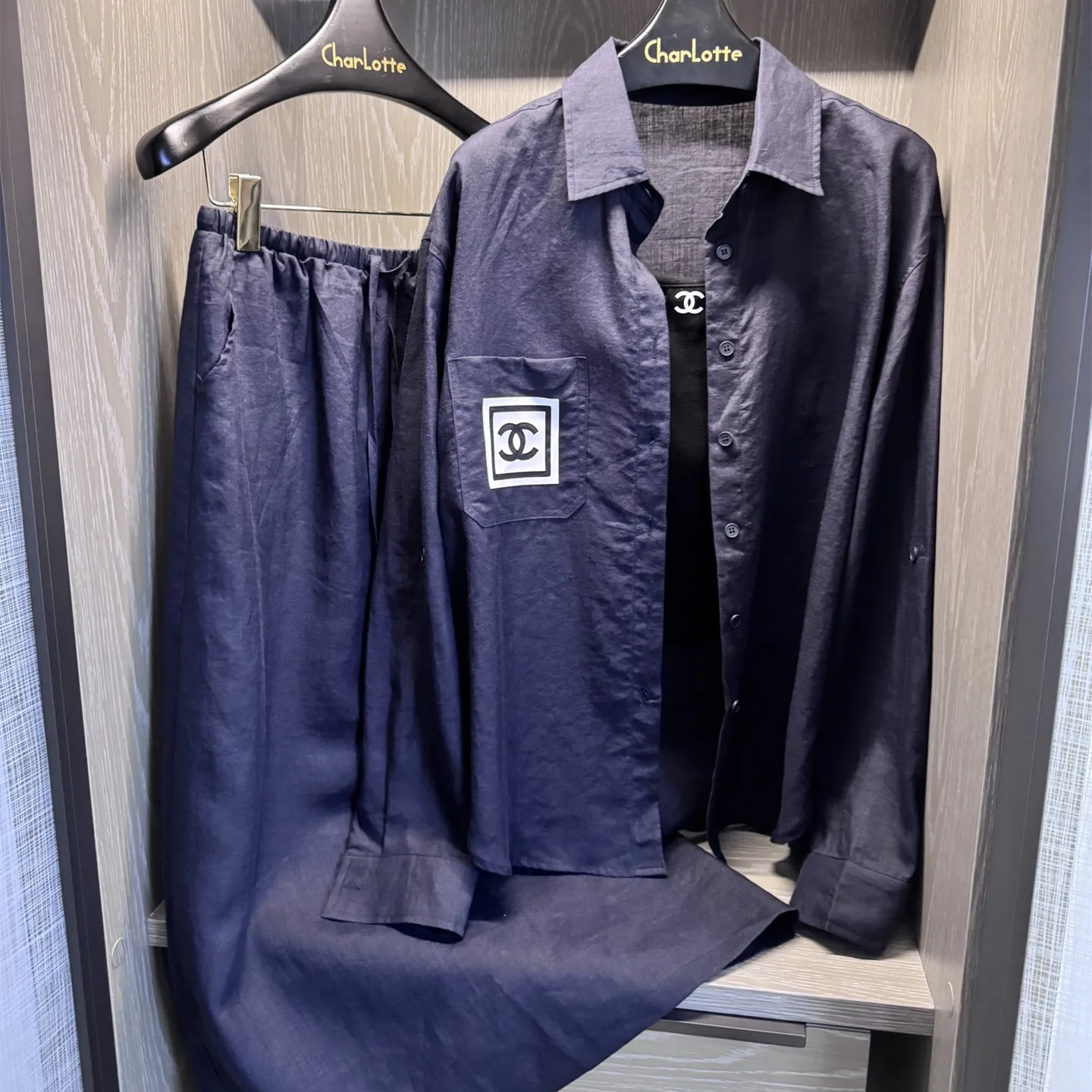 『S-L』テンセルリネン生地 ルーズ 快適通気 スリム リラックス シャツ ロングスカート