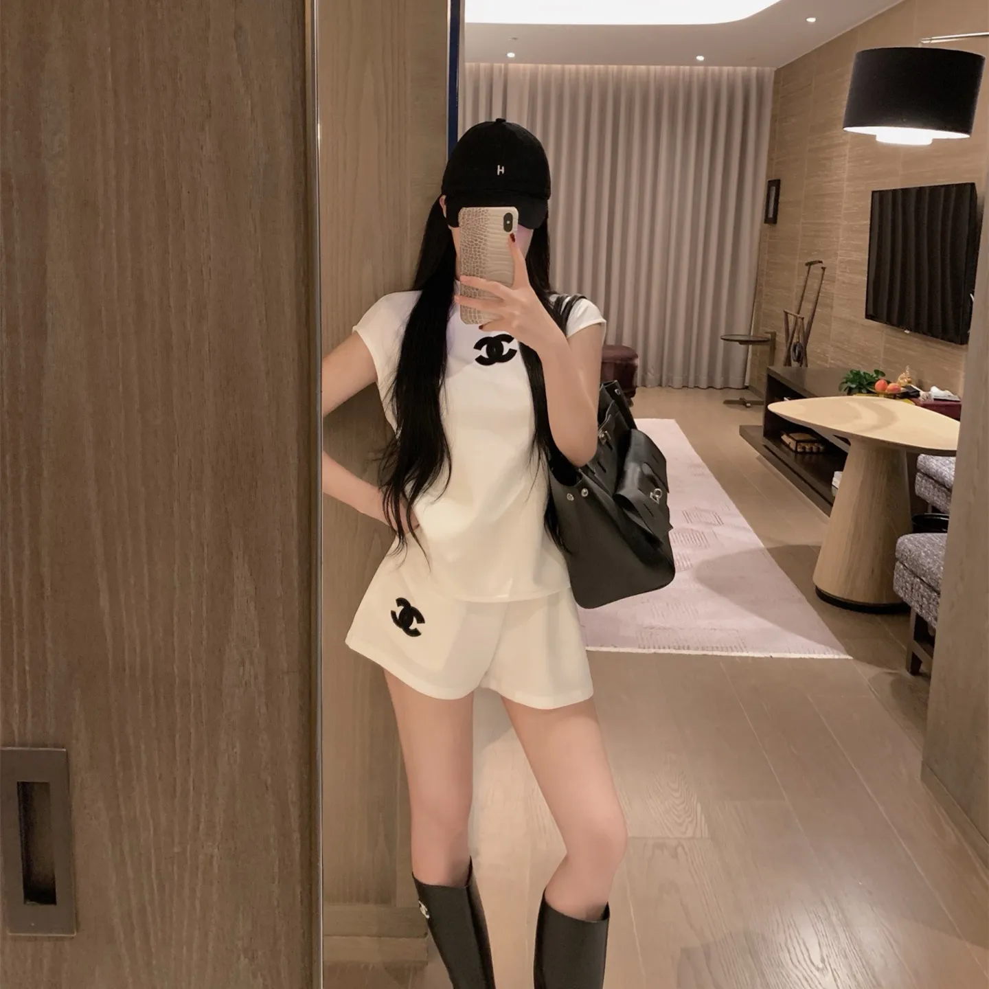 『S-L』若見え 高級 シンプル 快適 ヴィンテージ ベスト ショートパンツ セットアップ