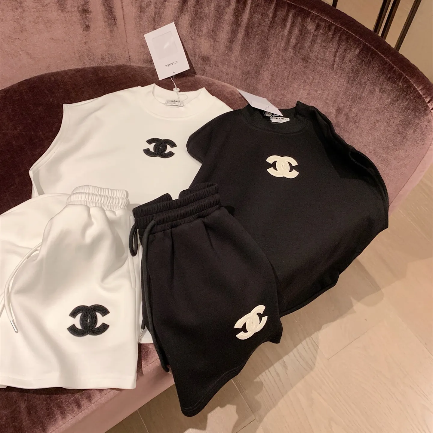 『S-L』若見え 高級 シンプル 快適 ヴィンテージ ベスト ショートパンツ セットアップ
