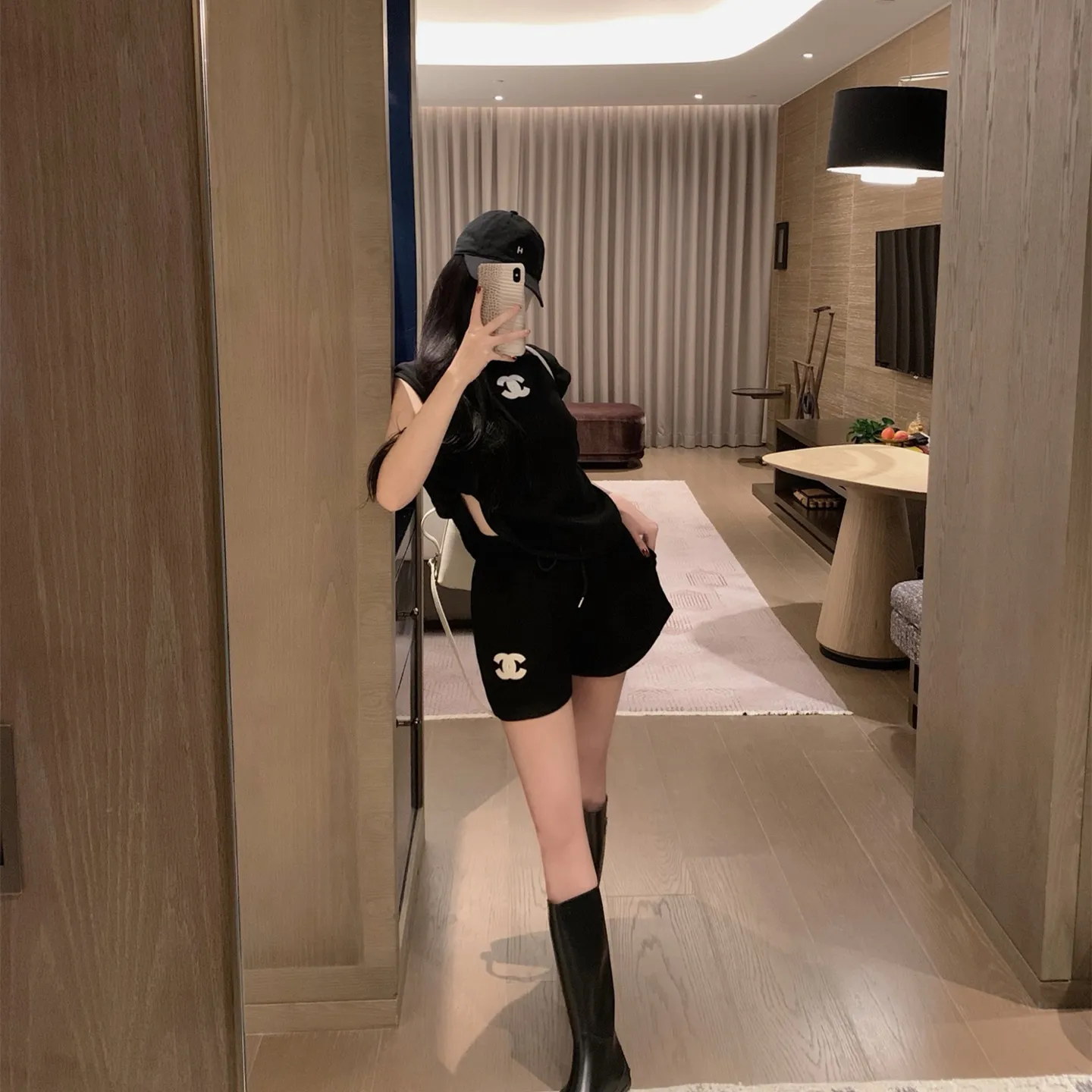 『S-L』若見え 高級 シンプル 快適 ヴィンテージ ベスト ショートパンツ セットアップ