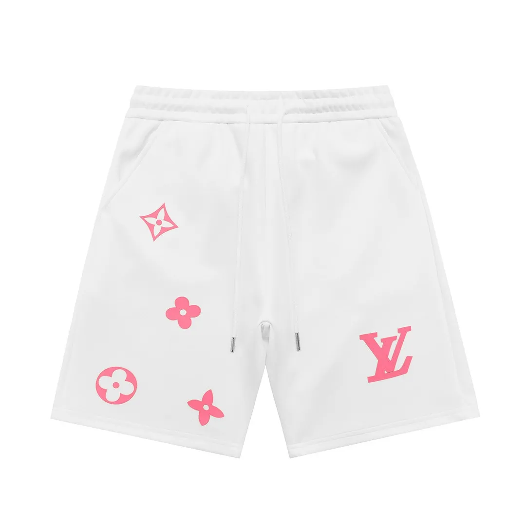 『S-XL』プチプラ オーダークローバーロゴレザーパッチ 日常通勤 コーデ必須 カジュアルショーツ